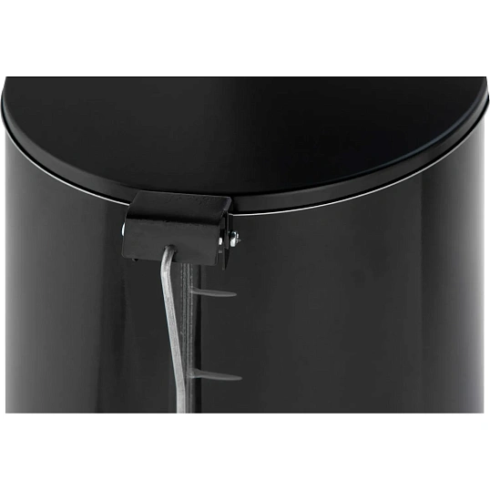 Ведро мусорное с педалью стальное, черное, 250х600мм, объем 30л