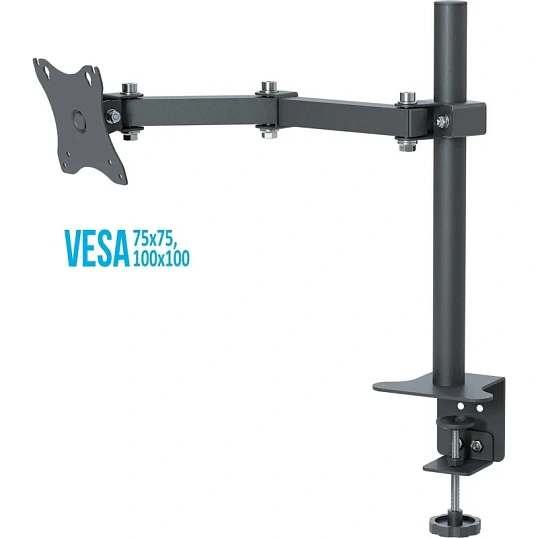 Кронштейн РЭМО_СНМ для 1 монитора 'К-501' настол наклонно-поворотный черный