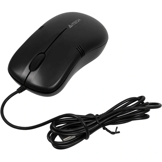 Мышь компьютерная A4Tech OP-560NUS черный (1200dpi) silent USB/3but