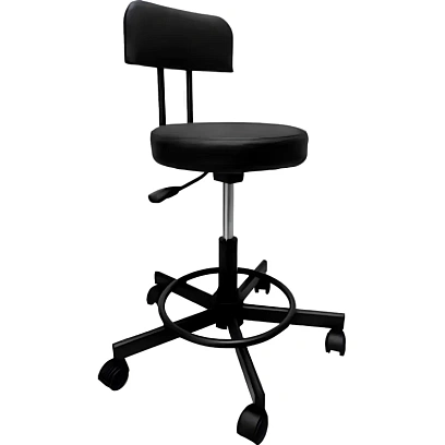 Стул лабораторный КО_РС01.00.12 (РС12-201-02-01) черный/черный, газлифт