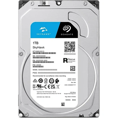 Жесткий диск Seagate SkyHawk 1Tb, SATA, 5400rpm, 256MB(ST1000VX013)