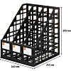 Лоток вертикальный Выбор есть, сборный 3 отделения,  240мм, черный