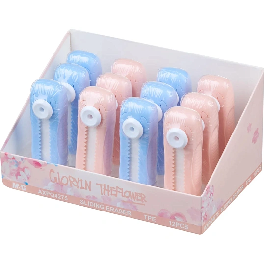 Ластик M&G Sakura Time, выдвижной, цвет в ассортименте