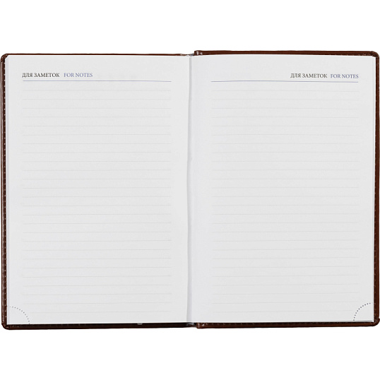 Ежедневник недатированный коричн, А5, 148x218, 352стр, Agenda