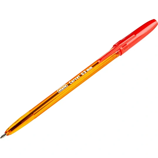 Ручка шариковая неавтомат. Attache Corvet масл,крас,0,5мм,оран,Россия