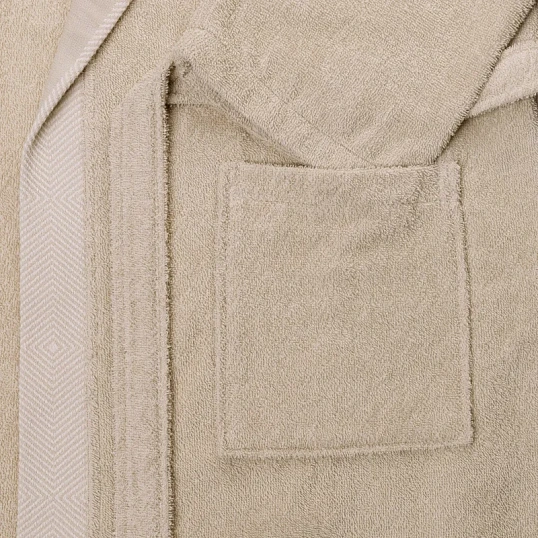 Халат Махровый Мужской  DELRAY Кимоно бежевый, XXL,300 гр/м2