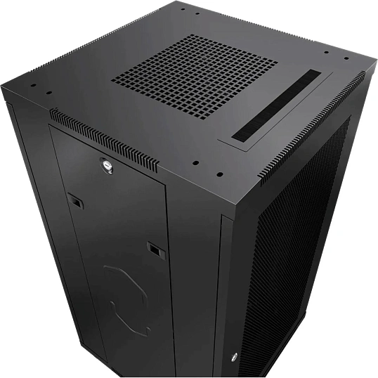 Шкаф напольный 19, 42U Cabeus ND-SC-42U60/120-BK 600x1200mm передн и задн