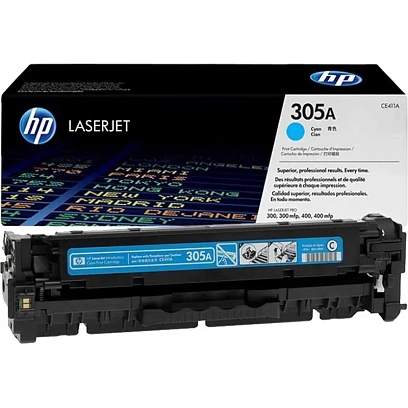 Картридж лазерный HP 305A CE411A гол. для CLJ M351/M451/M375