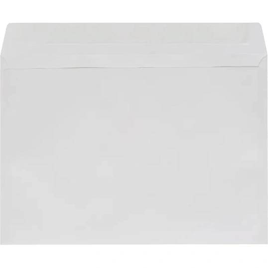 Конверт C4 ECOPOST белый стрип 229х324 без зап. 80г, бел.92-100% 500шт/уп