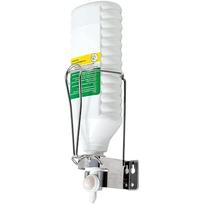 Дозатор локтевой настенный для флаконов диспенсопак (нерж.сталь)