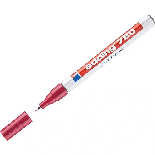 Маркер лаковый EDDING 780/2 красный 0,8мм, круглый наконечник
