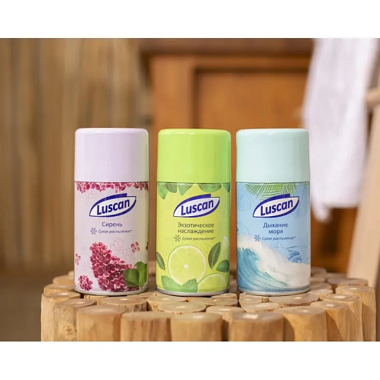 Баллон сменный для автоосвежителя Luscan 250мл Экзотич наслажд сухое распыл