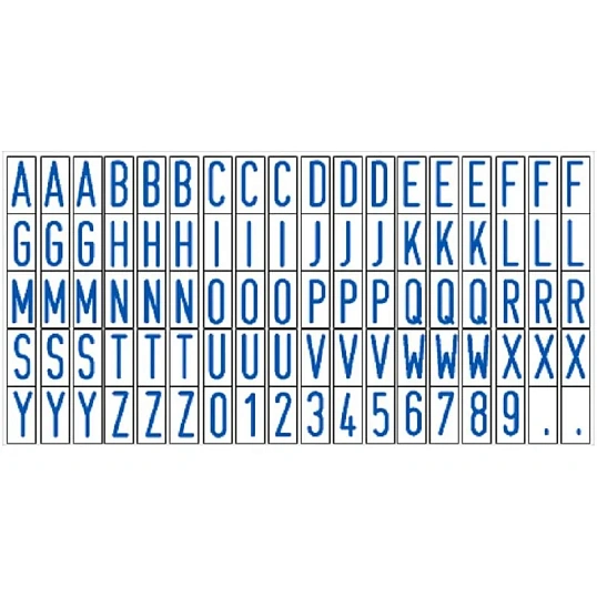 Касса букв,цифр,симв.+ пинцет лат.шрифт 6мм TS CL/P Colop