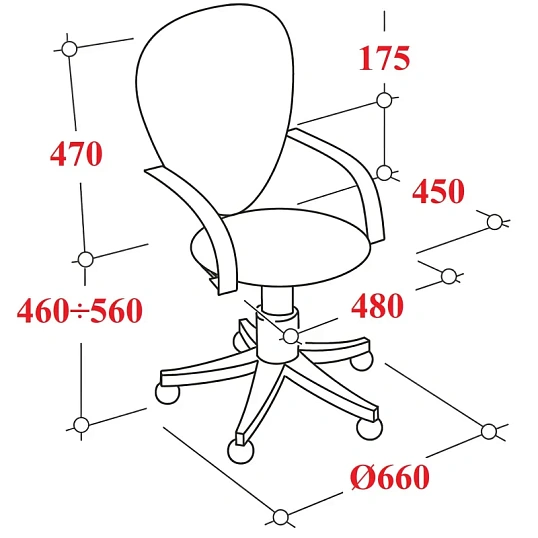 Кресло UP_EChair СН-800 Энжел черный Ср TW-01/Е11-к (черный)