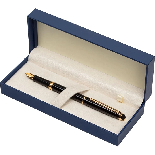 Ручка перьевая WATERMAN HEMISPHERE  S0920610 черн лак с позол,чернила син