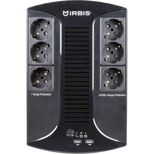 ИБП IRBIS UPS Personal plus  800ВА/480Вт, AVR, 6xEURO(ISBR800E)