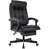 Кресло VB_EChair 624 PU PM черный эко.кожа  подст.для ног