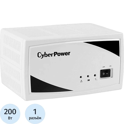 ИБП CyberPower SMP350EI для котла 350VA/200W чистый синус (SMP350EI)
