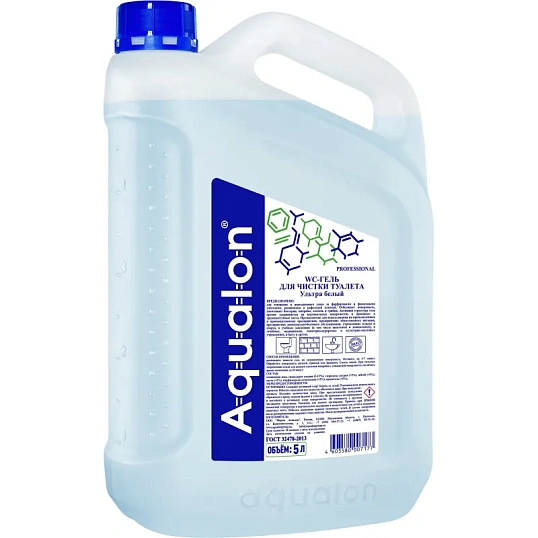 Средство для сантехники AQUALON WC-гель д/чистки туалета Ультра Белый,5л