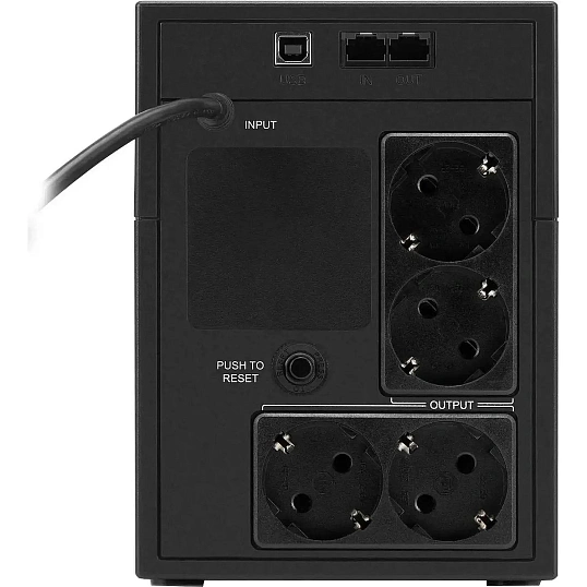 ИБП Ippon Back Basic 1200 LCD Euro 600Вт 1200ВА черный(1687965)