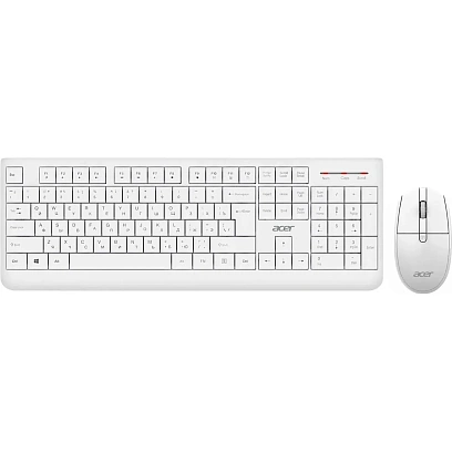 Набор клавиатура+мышь Acer OCC401,белый,USB,беспр,Multimedia (ZL.ACCCC.017)