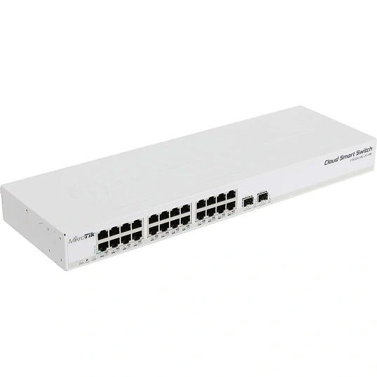 Коммутатор MikroTik CSS326-24G-2S+RM (L2) 24x1Гбит/с 2SFP+ управляемый