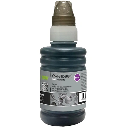 Чернила Cactus CS-I-BTD60BK чер.100мл для Brother DCP-T310/510/710/810