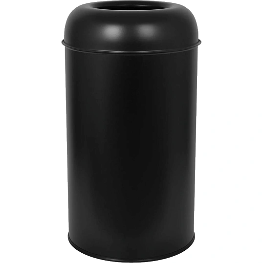 Контейнер для мусора (корзина) Luscan Prof 50л,матов.черный с кругл.крышкой