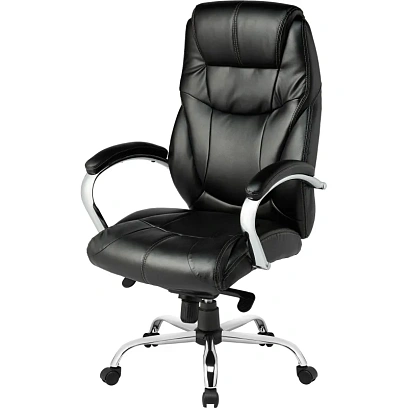 Кресло BN_Dp_Руководителя EChair-535 MPU к/з черный, хром
