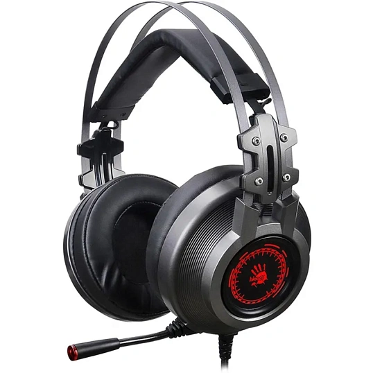 Гарнитура A4Tech Bloody J527 серый 2м мониторные USB (J527)