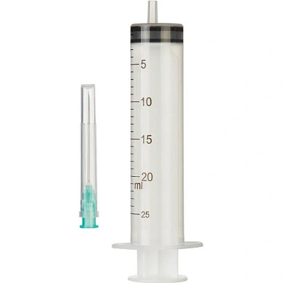 Шприц 3-комп. однораз. 20мл LS 21G(0,8х40) прил. 50шт/уп СТЕРИН