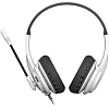 Гарнитура A4Tech HU-10 черный/белый 2м накладные USB(HU-10/USB/BLACK+WHITE)
