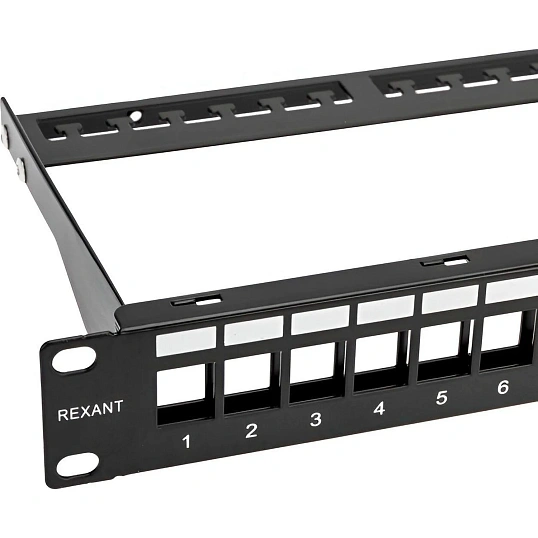 Патч-панель REXANT (02-0053) наборная 19, 1U, 24 порта, UTP REXANT PRO