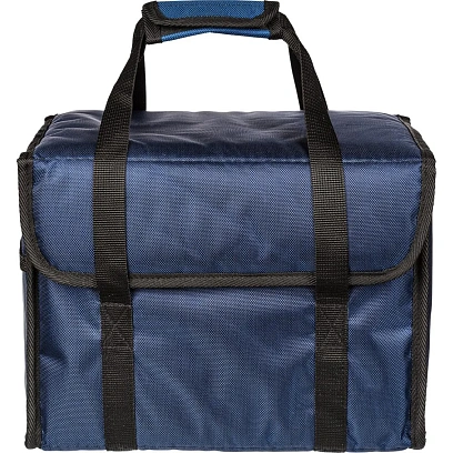 Термосумка для обедов ткань синяя 35х25х25 (22л)