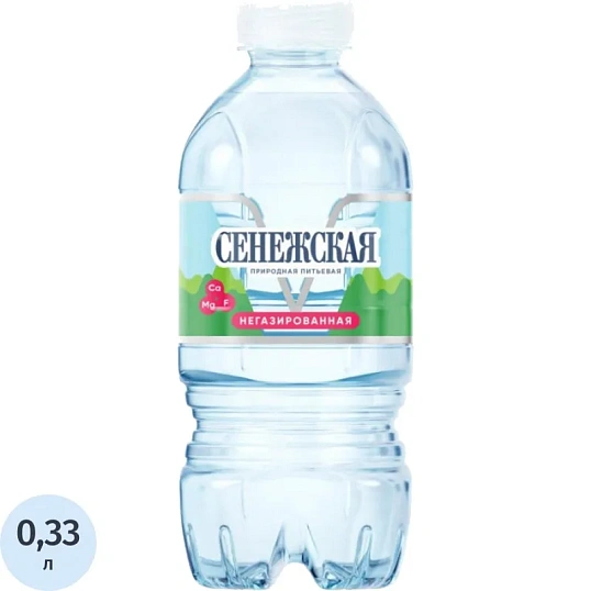 Вода питьевая Сенежская негаз.,ПЭТ, 0,33л