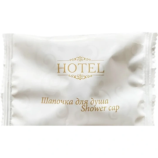 Шапочка для душа HOTEL, флоупак, 300шт/уп