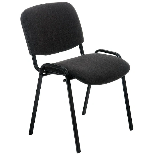 Стул FA_EChair Rio(ИЗО) черн, ткань темно-серая С-38/ТК-2