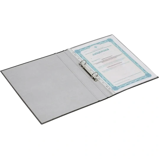 Папка на 2-х кольцах Attache Economy крафт, мрамор, 35мм 1,75 мм плотность