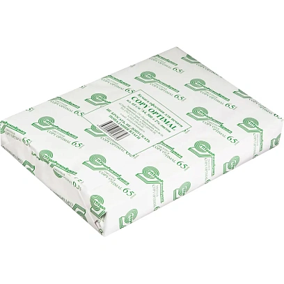 Бумага писчая (А4, 65 г/кв.м, белизна 90 CIE , 500 л)