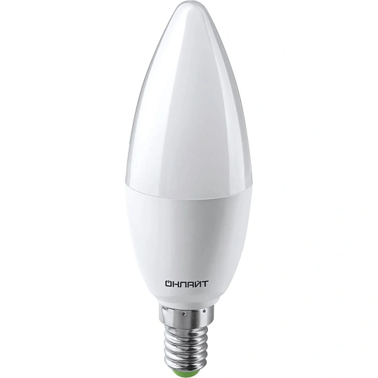 Лампа светодиодная ОНЛАЙТ OLL-C37-10-230-2.7K-E14-PROMO 10Вт Е14 2.7К 82914