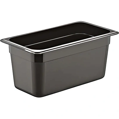 Гастроемкость 1/4 h=150 мм. 3,5 л. п/п черная GP, 76773