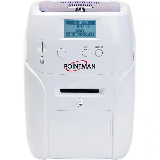 Принтер Pointman N10 односторонний, ручная подача карт, USB&Ethernet