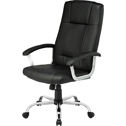 Кресло BN_Dp_Руководителя EChair-524 TPU к/з черный, хром