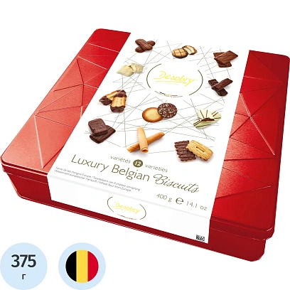 Печенье Desobry ассорти (Бельгия) ж/б, 375г