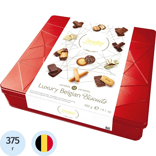 Печенье Desobry ассорти (Бельгия) ж/б, 375г