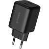 Зарядное устройство UGREEN,сетевое, X526(65058) 45W,USB-C GaN,EU,черн