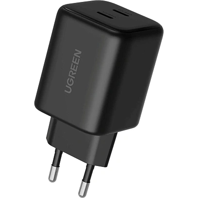 Зарядное устройство UGREEN,сетевое, X526(65058) 45W,USB-C GaN,EU,черн