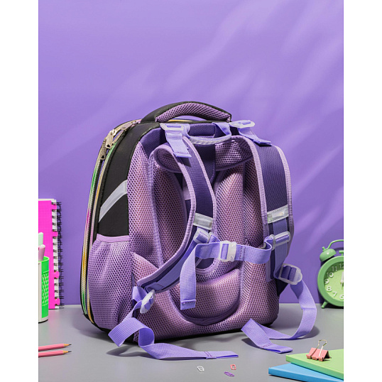 Ранец Комус Класс Сказочный лес, 2 отд., эргоном. спинка, экокожа