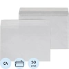 Конверт C4 ECOPOST белый стрип 229х324 с вн. зап. 80г бел.92-100% 50шт/уп