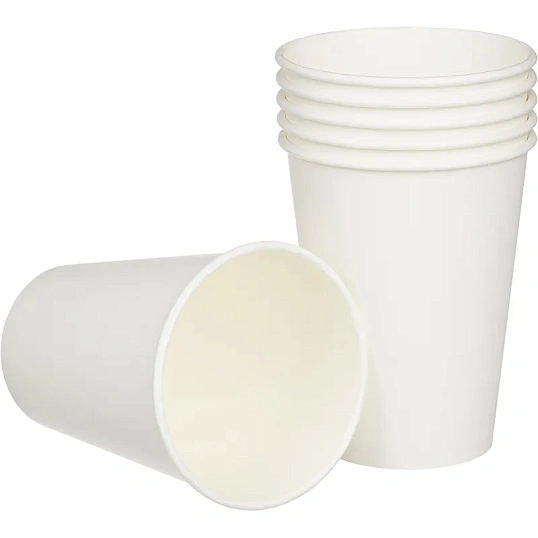 Стакан одноразовый бум однослойный d-90мм 300мл белый 800шт/кор